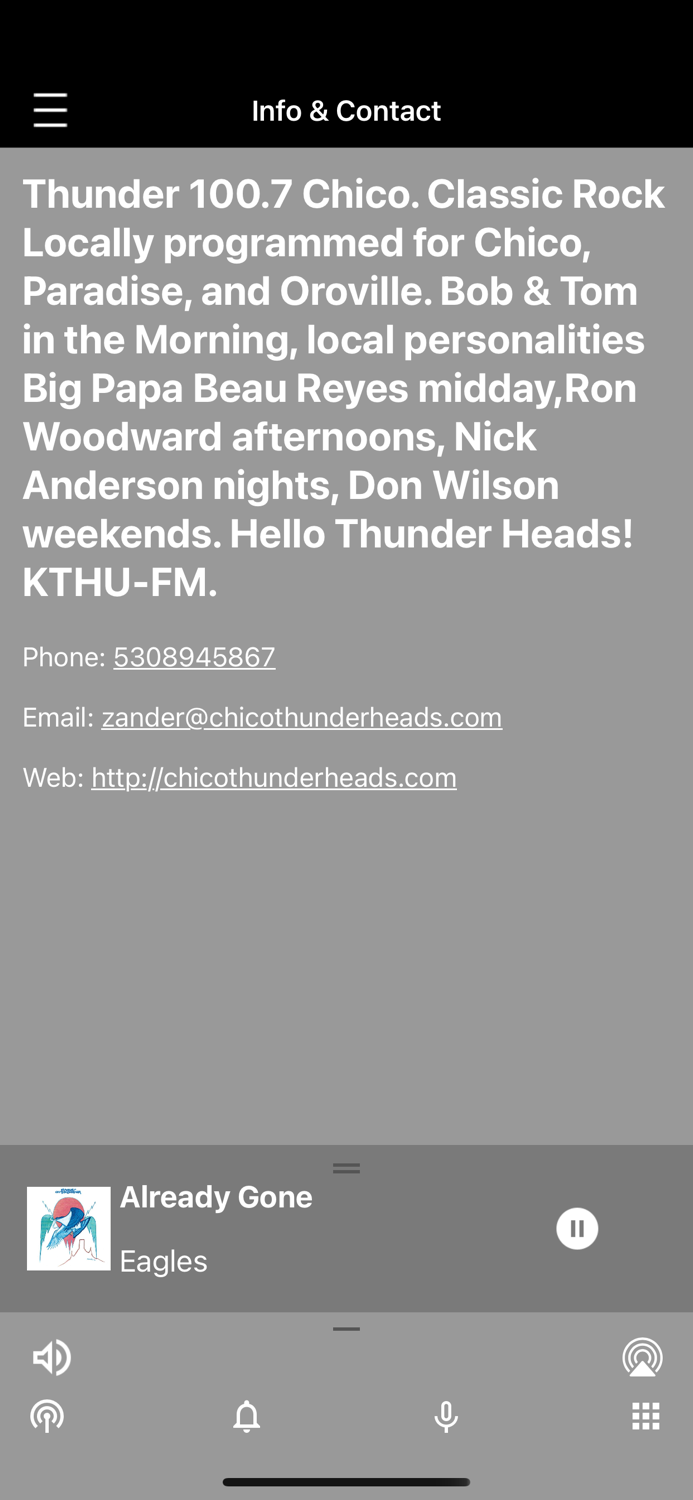 Thunder 100.7 Chico
