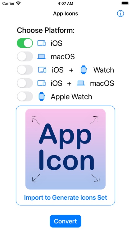 App Icon: Resize for all OS