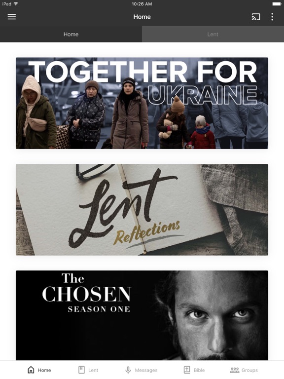 Northshore Community Church iPad screenshot 1 - Lifestyle app