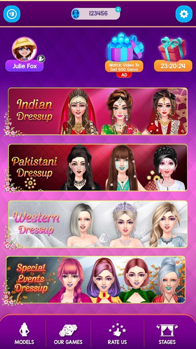 Fashion Girl Dressup Screenshot