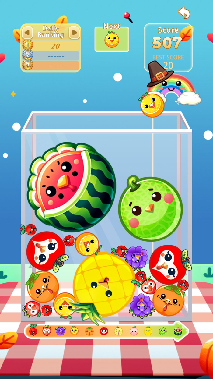 Watermelon Game Match and Merge