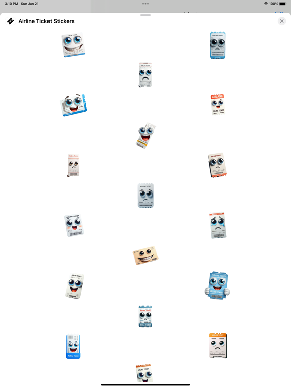 Screenshot #4 pour Airline Ticket Stickers