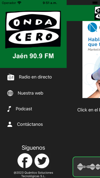 Onda Cero Jaen 90.9 FM Screenshot