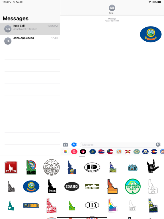 Screenshot #6 pour Idaho emoji - USA stickers