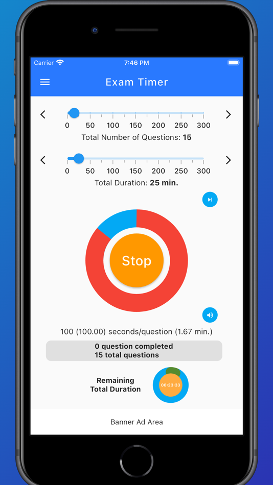 #4. Exam Timer : Effortless, Easy (iOS) 由: Alparslan Topbas