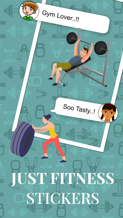 Just Fitness Stickers Screenshot