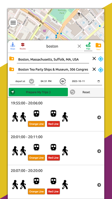 Boston Transit RT (MBTA) Screenshot
