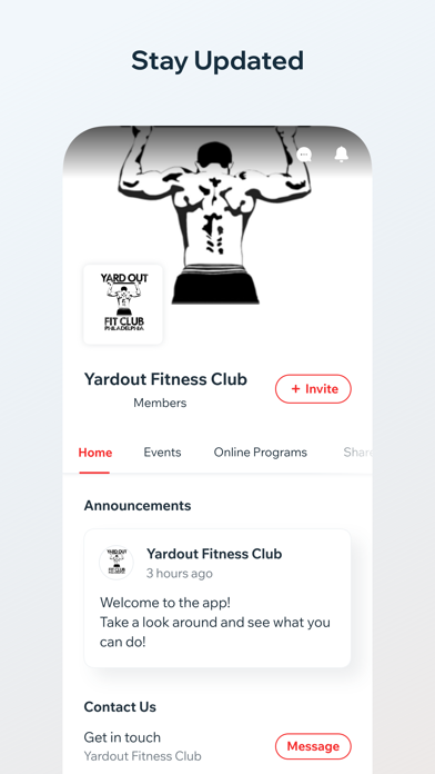 Yardout Fit Club Screenshot