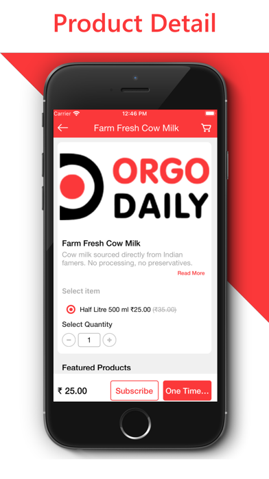 Orgo Daily - Fresh Cow Milk Screenshot