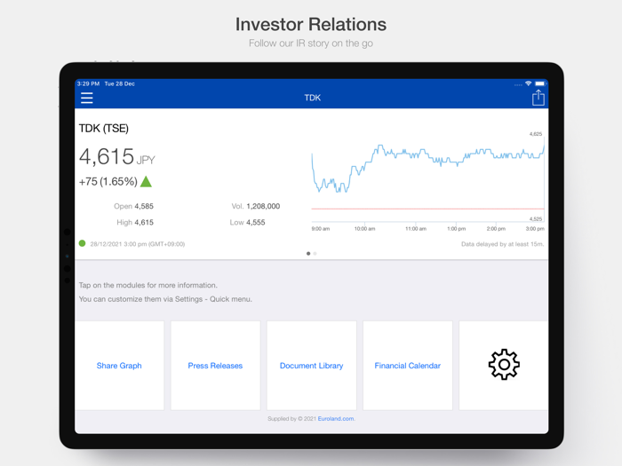 TDK Global Investor Relations