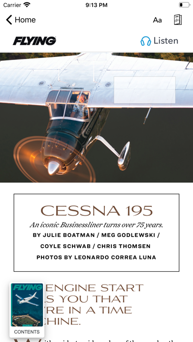 FLYING Magazine Screenshot