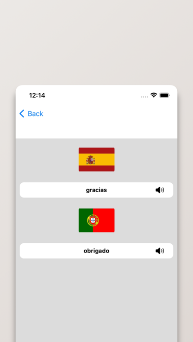 Dicionário Espanhol/Português Screenshot