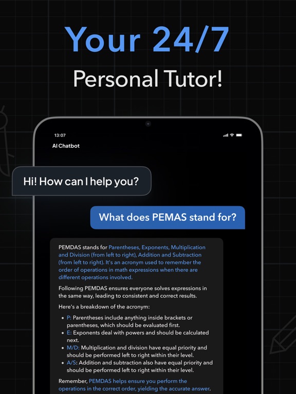 AI Tutor: Homework Helper iPad screenshot 6 - Education app
