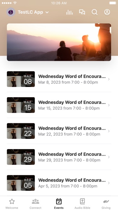 Testimony Life Church App Screenshot