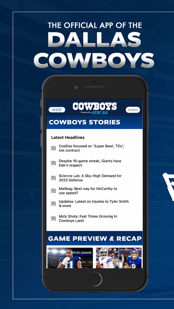 Dallas Cowboys for iOS (iPhone/iPad/Apple Watch/iPod touch) - Free