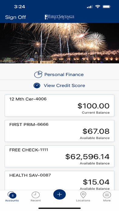 First Savings Bank Personal Screenshot