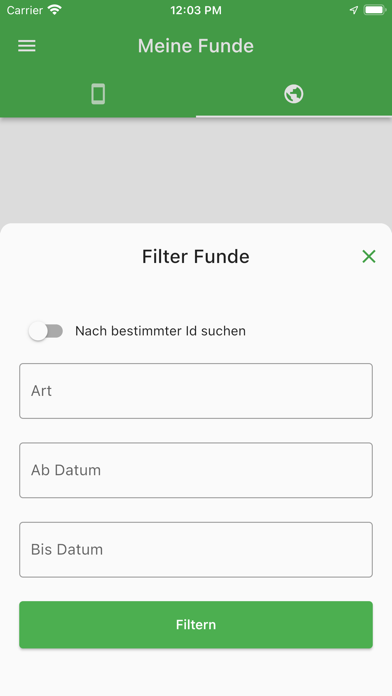Biodiversitätsatlas FWW Screenshot