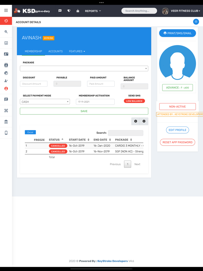 GYMeDIARY - Software App