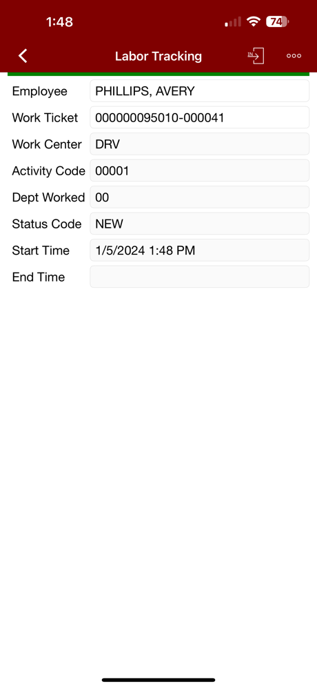Sage Shop Floor screenshot 5