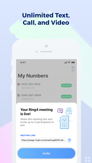Screenshot #2 pour Ring4 - Second Phone Number