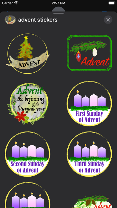 Screenshot #1 pour Advent and Christmas stickers