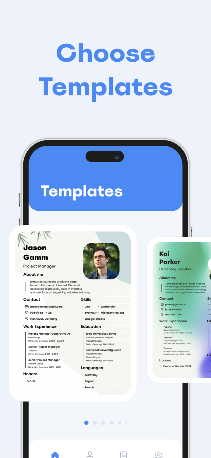 The resume builder арр