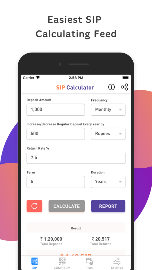 #2. SIP Calculator with SIP Plans (iOS) 由: Kavita Gabani