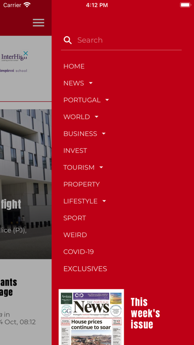 The Portugal News Screenshot