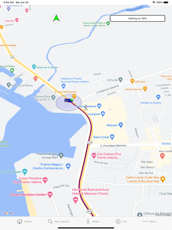 BusVallarta iPad screenshot 3 - Navigation app