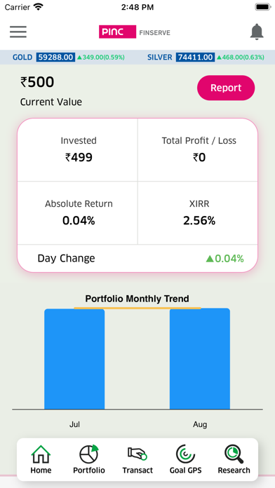 PINC Finserve Screenshot
