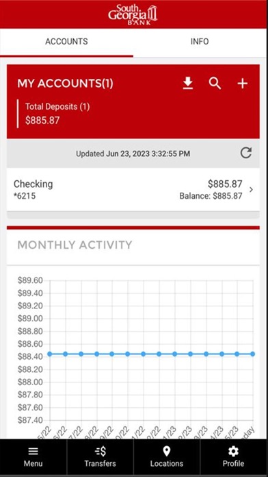South GA Bank Screenshot