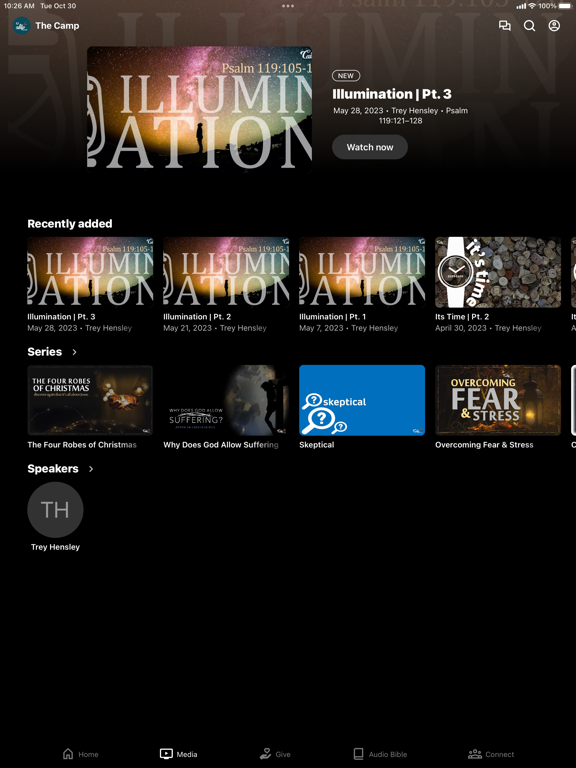 The Camp Church iPad screenshot