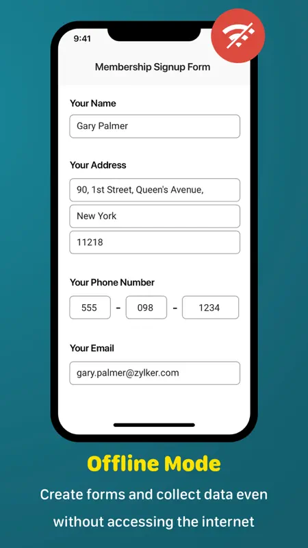 Zoho Forms: Build mobile forms screenshot 3 of 9