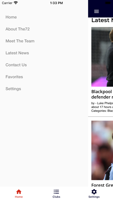 The 72 - Football League News Screenshot
