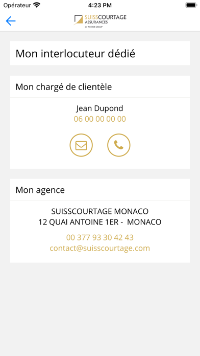 Suisscourtage Screenshot