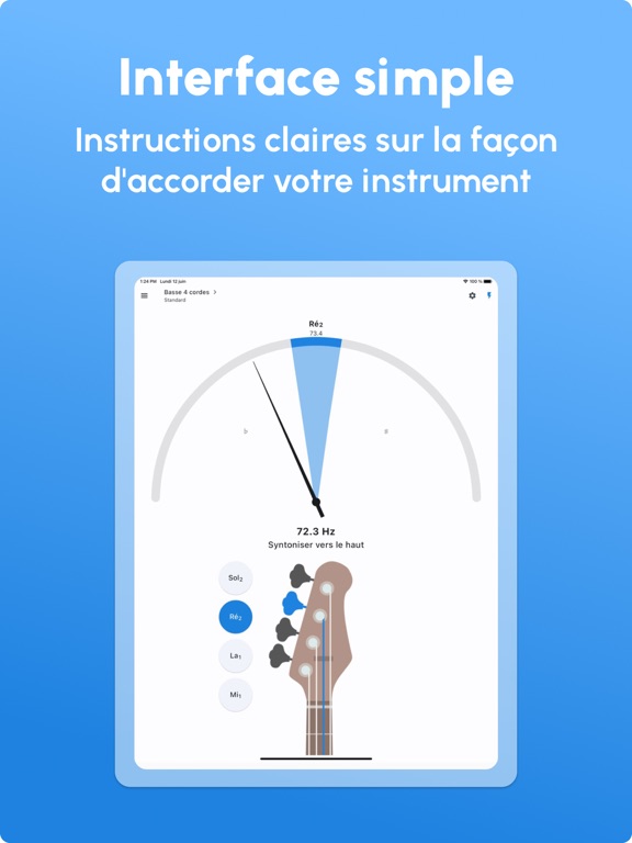Screenshot #5 pour Accordeur de Basse - LikeTones