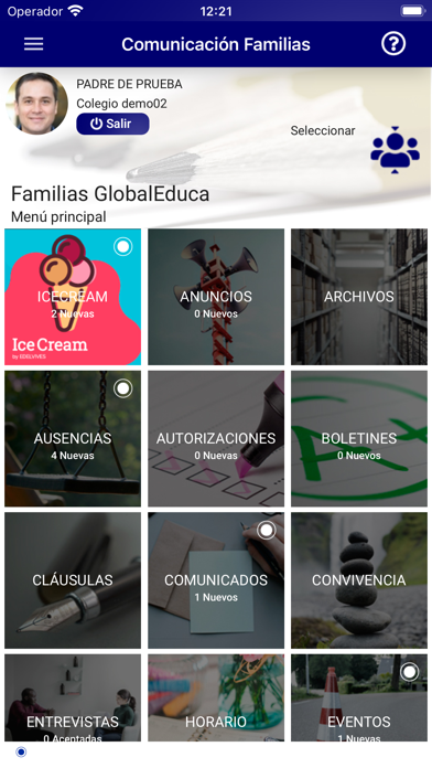 GlobalEduca Familias Screenshot