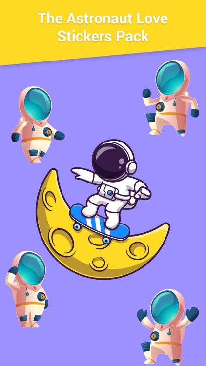 The Astronaut Love Stickers