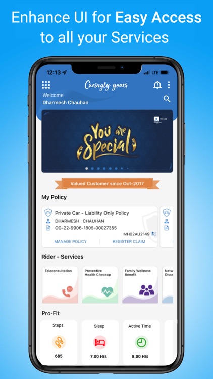 Caringly Yours: Insurance App