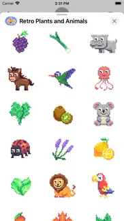 retro plants and animals iphone screenshot 4