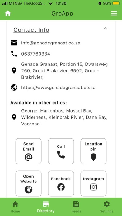 GroApp Online Screenshot