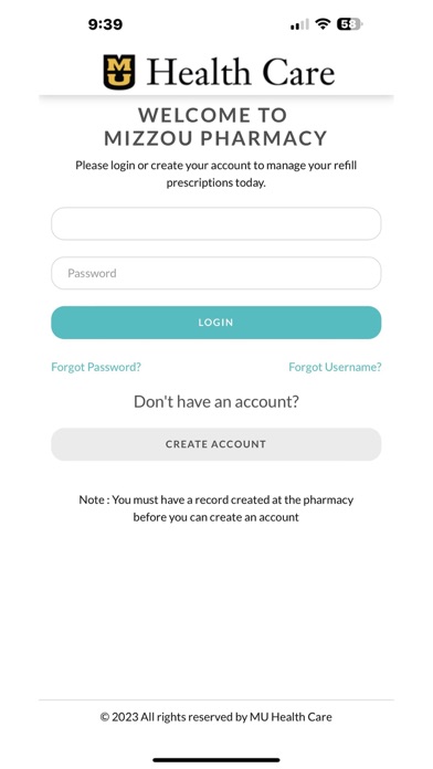 MIZZOU PHARMACY Screenshot