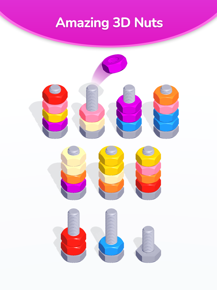 Nuts and Bolts - Color Sort 3D