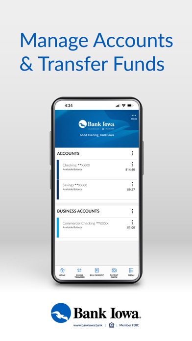 Bank Iowa Mobile Banking Screenshot