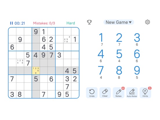 Screenshot #5 pour Landscape Sudoku - Big Number