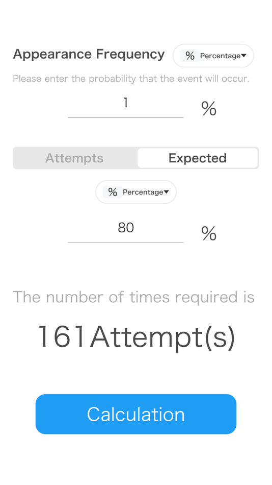 #4. Probability Calc of winning (iOS) Podle: IKURA CORPORATION LLC