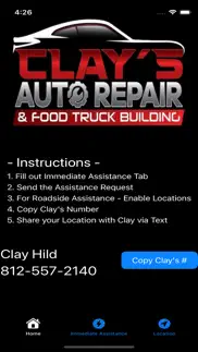 clay's auto repair iphone screenshot 1