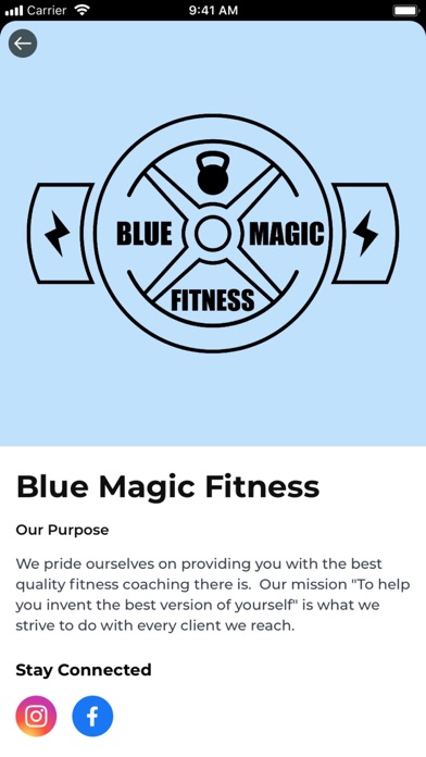 Blue Magic Fitness Screenshot