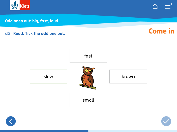 Come in - Wortschatz üben