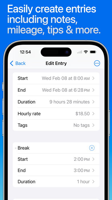 Hours Tracker: Time Tracking Screenshot